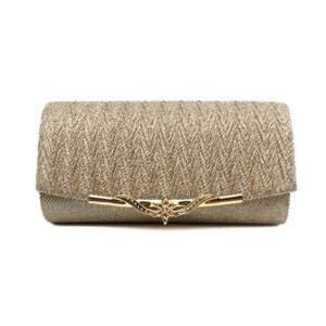 Gold Shimmer Fashion Evening Clutch Bag