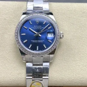 Rolex Datejust31 blue dial diamond bezel luxury watch