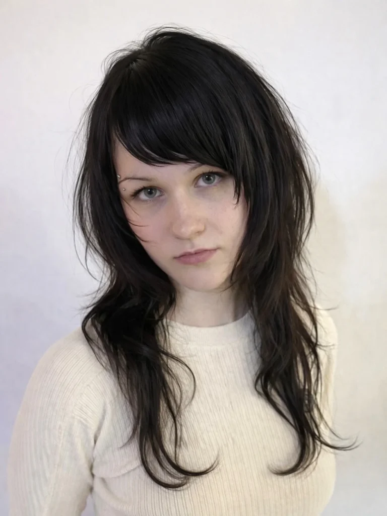 Shaggy Wolf Cut With Piecey Wispy Bangs
